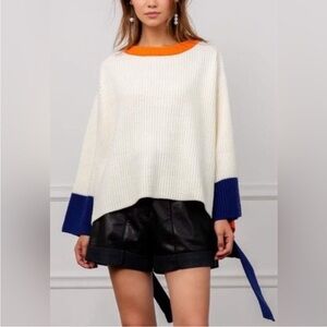 J.Ing Jacky Color Block Oversized Sweater Women’s size M/L